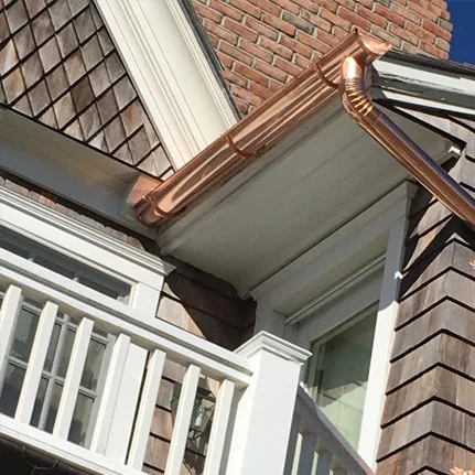 copper gutter installation Great Neck ny